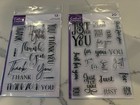 New Crafters Companion Clear Polymer Sentiment Stamp Value Set  84 Pieces 