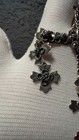 Taxco Mexico 925 Sterling Silver Wedding Yalalag Cross Pendant   Pre-owned