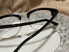 No Brand  No Prescription Glasses  black Frame  Gold Rim  