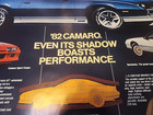 1982 Dealer  Chevrolet Camaro Poster 40  X 30 