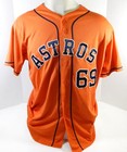 2013-19 Houston Astros  69 Game Used Orange Jersey Nameplate Removed 48 Dp25529