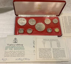 Commonwealth Bahamas 1974 Proof Set Unc Franklin Mint Box   Paperwork