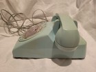 Blue Rotary Dial Telephone Itt Tabletop Desk Type -  Tested And Works 