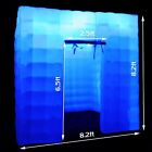 Inflatable Photo Booth Enclosure 1 Doors W led Light Blower For Advertising Bars