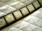 Southwestern 19 Engraved Sterling Silver Square Panels  conchos  Ranger Set 396g