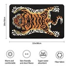 Bath Mat Imitation Cashmere Cute Funny Bathroom Rug - 20  W X 32  L Tiger