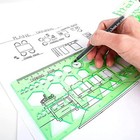 Plastic Green Measuring Templates Geometric Rulers Building Formwork Drawings 