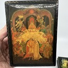 Lot Of 3 Vintage Hand Painted Artist Signed Russian Lacquer Trinket Box   s Russia