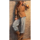 Vintage Tweed Blazer With Brown Suede Collar Sz M