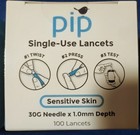 200  2x100  Pip Single-use Lancets For Typical Skin 30g 1 6mm Depth  Exp 05 29