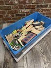 Vintage Thomas The Train Engine Wooden Toy Box Chest With Train Set Excellent