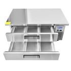 New 60  2 Drawer Refrigerated Chef Base Equipment Stand Mgf8452gr Free Liftgate