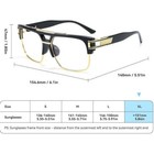 Men s Fashion Glasses Black Gold Frame Hip Hop Style Clear Lens Oversized Lentes