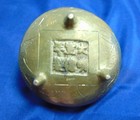 Vintage Brass Tripod Censer With Glass Insert--china Markings