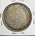 1911 Newfoundland 50c Silver  Nice 