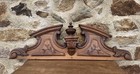 Antique French Ornate Furniture Pediment Architectural Crown Cornice