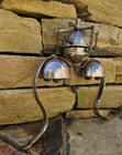 Triple Tree Horse Sleigh Bells  Harness Chime  Nickle-coated Brass  C1880s-1900