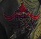 Styx Vintage 1981 Embroidered Satin Jacket Large