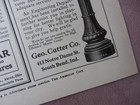 1915 Ad Geo Cutter Co South Bend Indiana Ornamental Lighting Systems Lamp Posts 