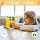 Sealive Wooden Counting Toy - 50 Beads Abacus For Kids Math  Cartoon Giraffe    