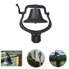 Large Cast Iron Farmhouse Dinner School Bell Vintage Antique Style