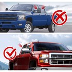 For 07-13 Chevy Silverado   Gmc Sierra Chrome Mirror Covers Caps Replacement