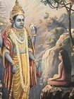 Vintage Ravi Varma Press Lithograph Print God Dhruv Narayan Rare Collectible