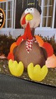 Nos Sealed Vintage 6 Foot Lighted Thanksgiving Turkey Airblown Inflatable