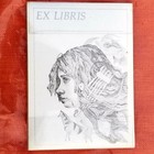 Vintage Bookplates Ex Libris Woman Animals Sketch 30ct  1977 Creative Papers