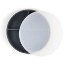 Usa Food Grade Silicone Baby toddler Suction Plates With Plastic Lids  3 Pack