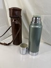 Vintage Aladdin Stanley Thermos A-944c Quart With Leather Carrying Case