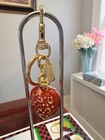 Coach Signature C Heart Bag Charm Keychain