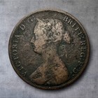 1861          Nova Scotia One Cent - Large Rosebud Variety Nice Coin Free Shipping 