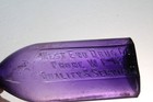 West End Drug Co  Phone   13 Medicine Bottle  5 1 2   Purple