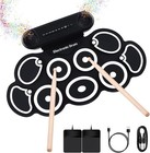 9-pad Roll Up Electric Drum Set Colorful Electronic Drum Pad With Foot Pedal Usa