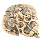 Brass Vintage Decorative Door Knocker Classic Front Door Entry Hardware 7 Inch