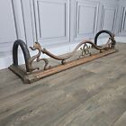 Antique Art Nouveau Fireplace Fender Kerb Hearth Fire Side - Brass Copper