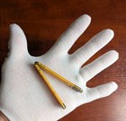 Antique  Circa 1850s 4-fold 12  Ruler  Hand Engraved Increments 