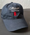  Michelob Ultra Hat Cap Strap  Back Adjustable Navy Blue Embroidered Logo