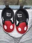 Disney Mickey Mouse Baby Slip-on Crib Or Walker Shoes