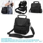 Camera Protective Bag Shoulder Pouch Zipper Case Black For Nikon Canon Sony Dslr