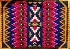 Antique 1900-1920 Tobacco Flannel Felt Indian Geometric 5 50  X 8 50  P1553