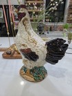Large Vintage Ceramic Rooster Figurine 16    Tall Farmhouse Kitchen Decor Country