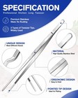 Bundlepro Kitchen Tweezers Tongs Precision Serrated Tips  3 Pcs  12  