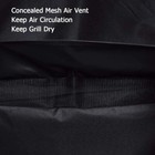 Icover 600d Canvas Bbq Smoker Grill Cover W  Mesh Air Vent 50 55 65 70 75 82in