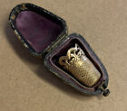 Antique 14 Kt Gold  Thimble In Case By Tiffany   Co  Union Square C  Pre 1870s