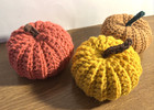 Crochet Pumpkin Amigurumi Lot  3   Excellent Autumn   Halloween Decor  Handmade