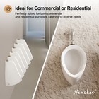 Hanikes Ur-480 0 125 Gpf High-efficiency Round Top Spud Urinal  White