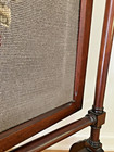 1940s-ish Hiawatha Heirloom Needlepoint Fire Screen Fireplace Screen Wood Wool