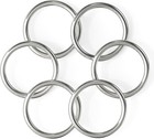2 Inch Metal O Rings  Stainless Steel Round Ring Buckles  Solid Welded Metal    